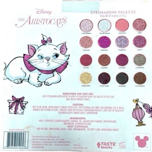 Disney Marie Aristocats Eyeshadow 15 Shades Large Palette - Picture 2 of 7